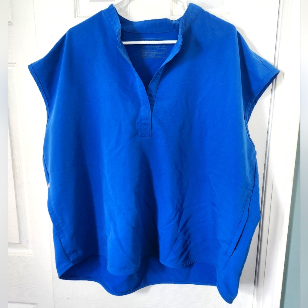 Figs Scrub Top "Rafaela" in Royal Blue - Size XXL